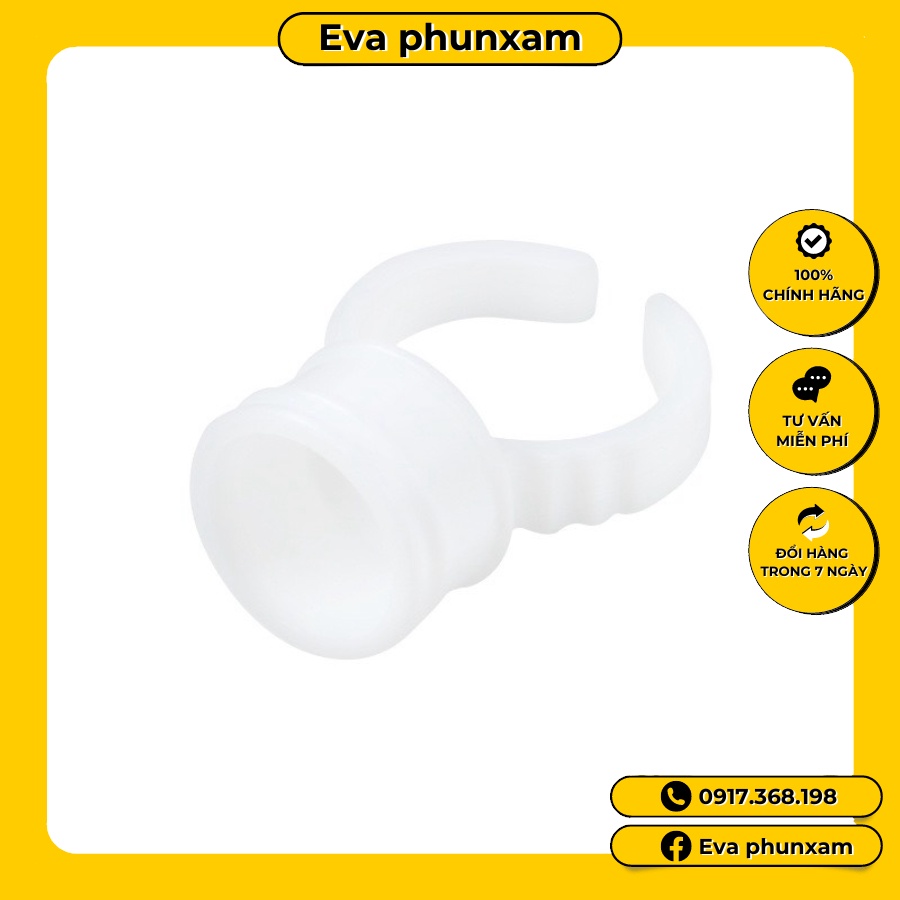 Nhẫn nhựa phun xăm-nối mi (gói~100c)