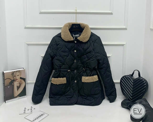 SALE áo khoác phao siêu nhẹ cổ lông thắt eo LOẠI 1 chuẩn mẫu mặc | BigBuy360 - bigbuy360.vn