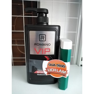 Dầu gội Romano Vip 650g tặng lọ nước hoa