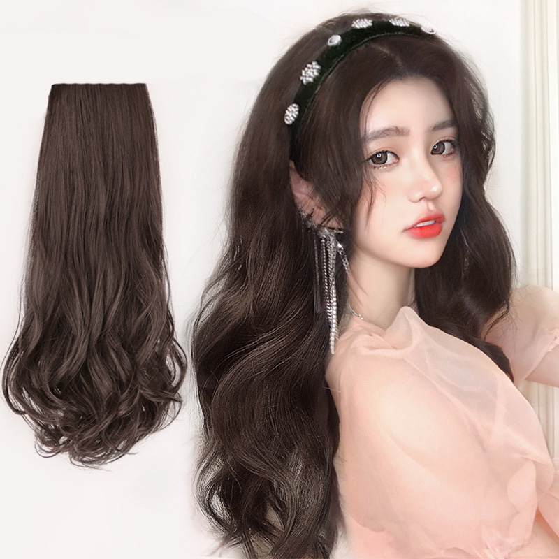 Tóc Giả Xoăn Tự Nhiên Bằng Sợi Tổng Hợp Dành Cho Nữ