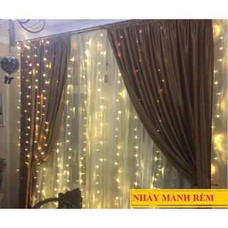 ĐÈN NHÁY KIM RÈM THẢ MẢNH 8 CHẾ ĐỘ SÁNG NHÁY 5M 10 SỢI [VÀNG NẮNG][THANH LÝ] [RẺ SHOCK]