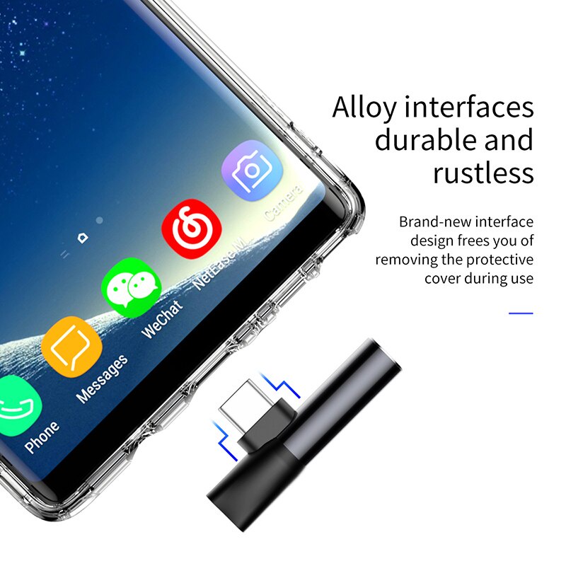 Đầu chuyển đổi Baseus L41 USB type C sang 3.5mm AUX thích hợp cho điện thoại tiện dụng