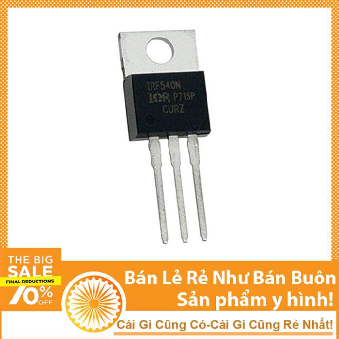 Sò Công Suất IRF540 - Mosfet Kênh N IRF540 100V 28A TO220