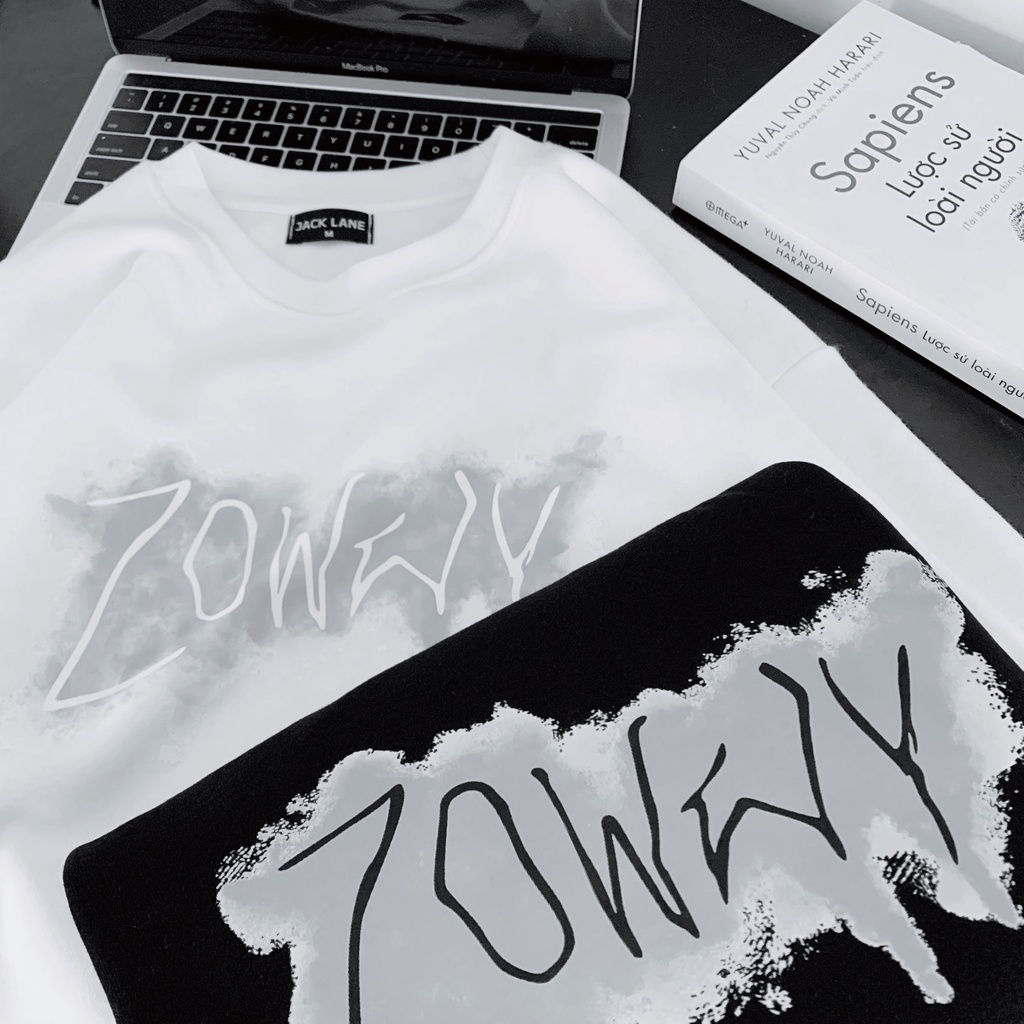 Áo Sweater JL Oversize Zowy, JACKLANE, Áo nỉ chui đầu unisex Jack Lane