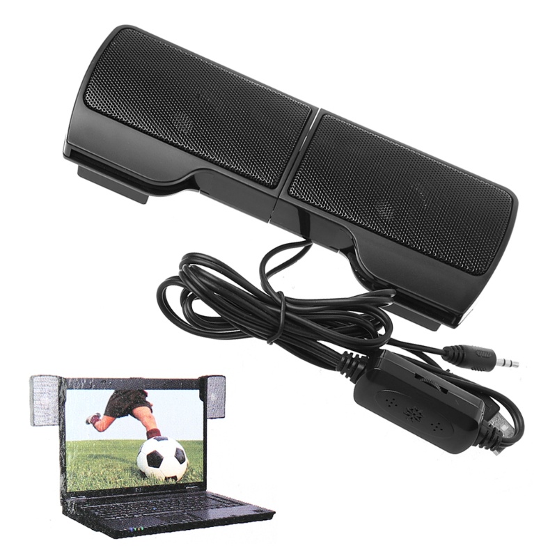 1 Cặp Loa Âm Thanh Nổi Cổng Usb Mini Có Kẹp Gắn Cho Notebook Laptop