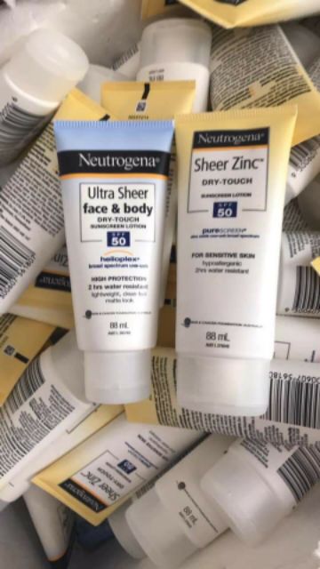 Kem chống nắng Úc Neutrogena Ultra Sheer Dry-Touch SPF 50+ dành cho da dầu và da thường