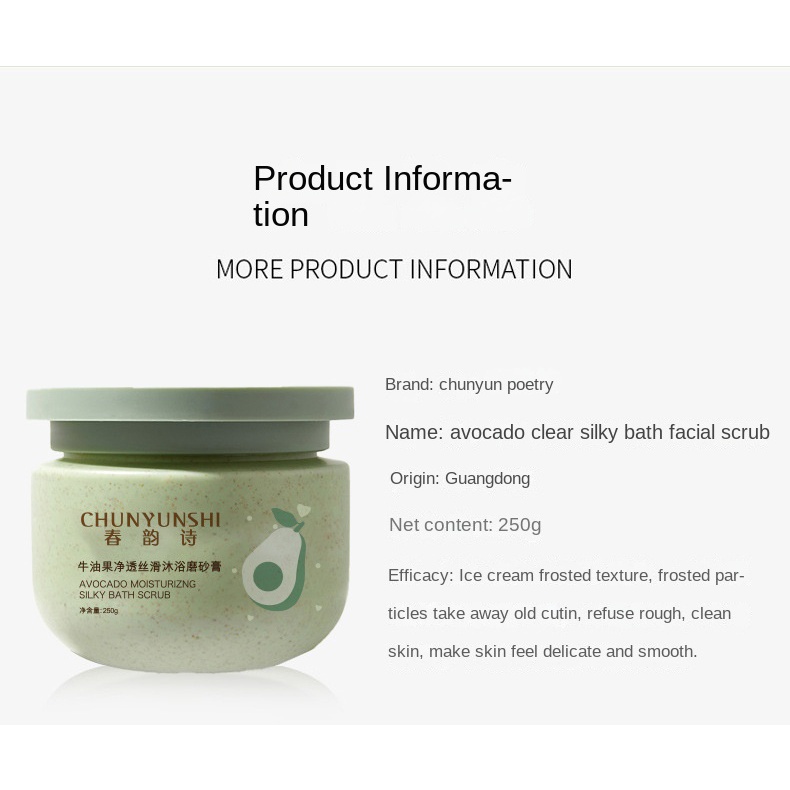 Kem Tẩy Tế Bào Chết Làm Sạch Cơ Thể Tẩy Tế Bào Chết Dưỡng Ẩm TTB368