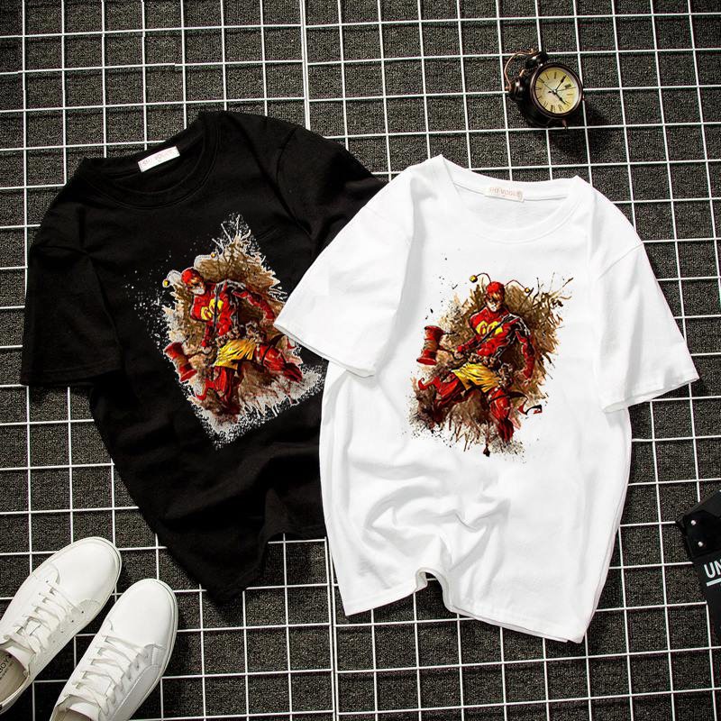 Áo thun unisex form rộng đồ họa hoạt hình vải dày mịn 2019T1715