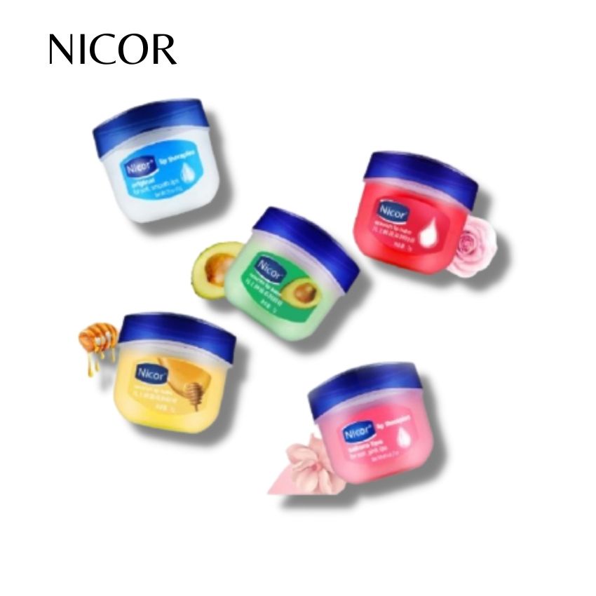 set 4 Son Dưỡng Môi Đa Năng Nicor Chính Hãng Giúp Dưỡng Ẩm Chăm Sóc Môi Căng Mọng, Mềm Mịn [sét 4 hộp] từ