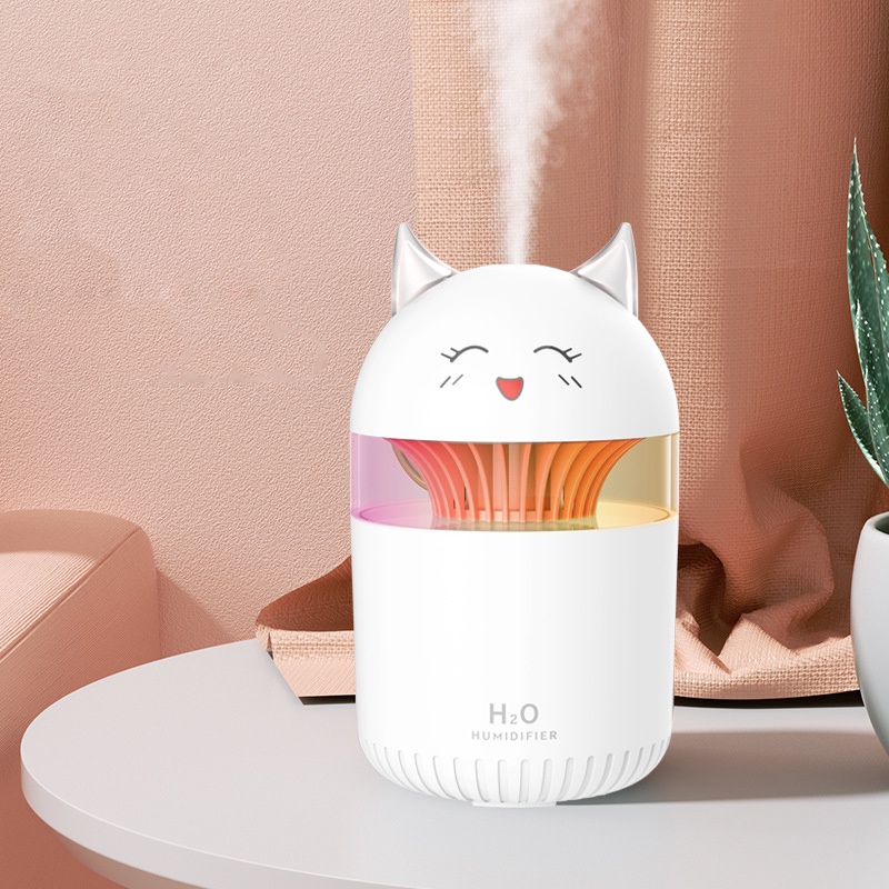 Máy phun sương tạo ẩm Fnelse hình ác quỷ để sử dụng tại nhà sạc USB 300ML