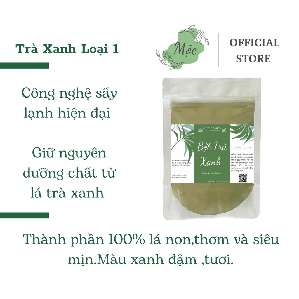 1kg bột trà xanh mịn, đẹp nguyên chất