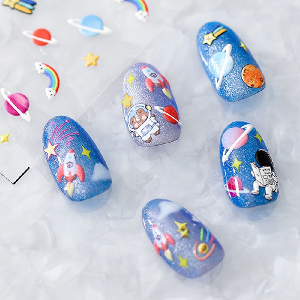 [Hàng mới về] Sticker trang trí móng hình hoạt hình 5d DIY