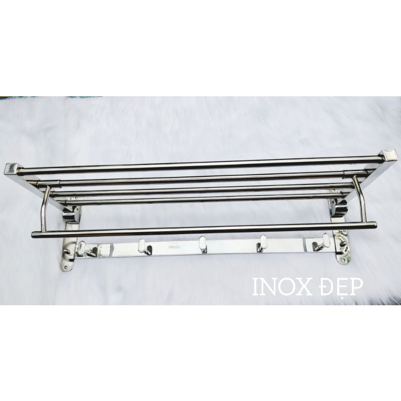 Kệ Nhà Tắm, Kệ Để Đồ Nhà Tắm Đa Năng, Giá Treo Khăn Nhà Tắm Inox 304 không rỉ sét, độ bền cao chịu lực tốt