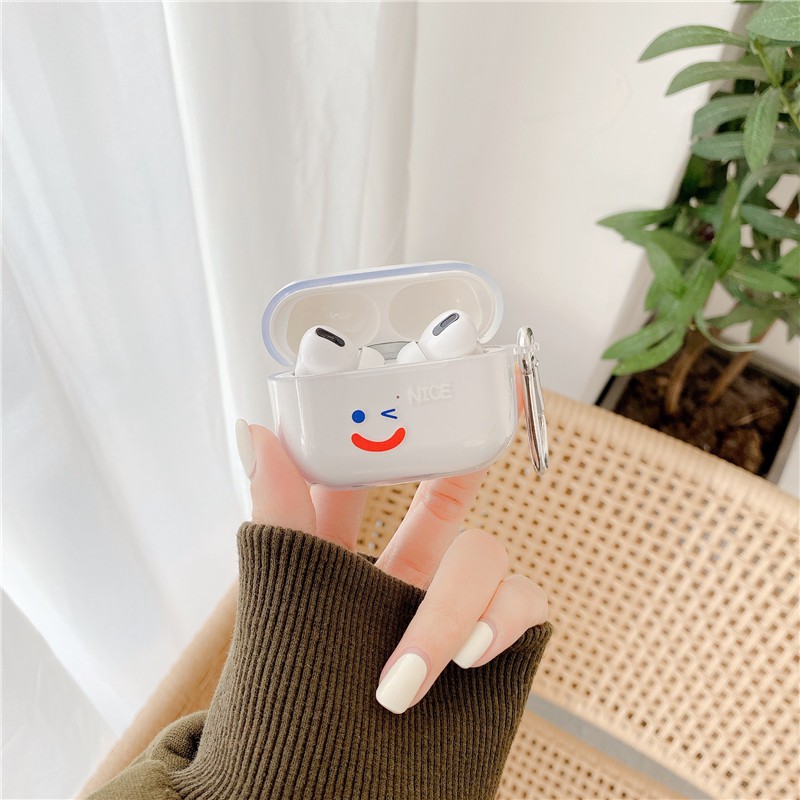 Tay áo tai nghe AirPods Pro AirPods 1 AirPods 2 Hộp đựng tai nghe mặt cười đơn giản | BigBuy360 - bigbuy360.vn