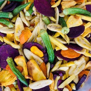 THẬP CẨM RAU CỦ SẤY LOẠI NGUYÊN XUẤT KHẨU - TÚI ZIP 100GR DÙNG THỬ