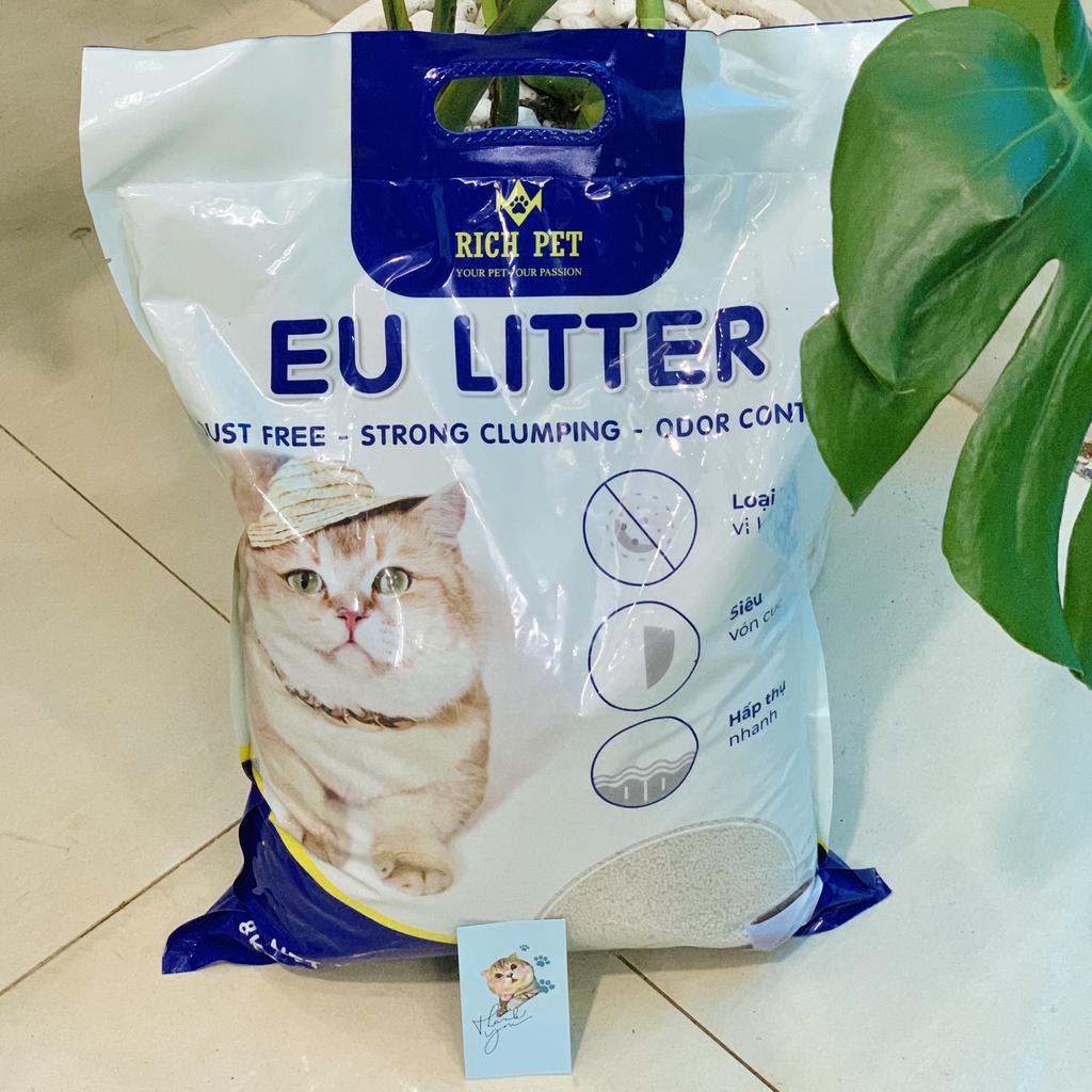 Cát Đất Sét Cho Mèo EU - Cát EU Litter Cho Mèo