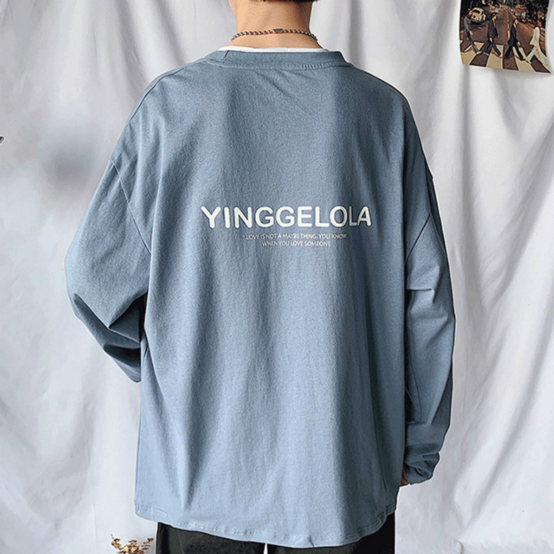 KOREAN STYLE Áo Thun Tay Dài Thời Trang Dành Cho Nam | BigBuy360 - bigbuy360.vn