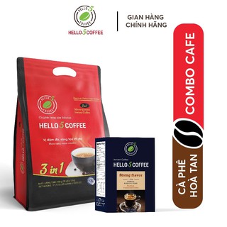 [COMBO ƯU ĐÃI HOÀ TAN] 1 Hộp CAFE SỮA HOÀ TAN & 1 Hộp CAFE ĐEN HOÀ TAN