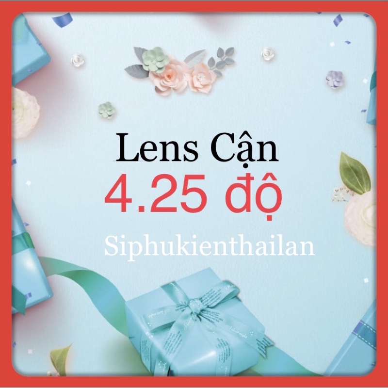 lens cận 4.25 độ áp tròng màu cận 4.25 độ tặng khay