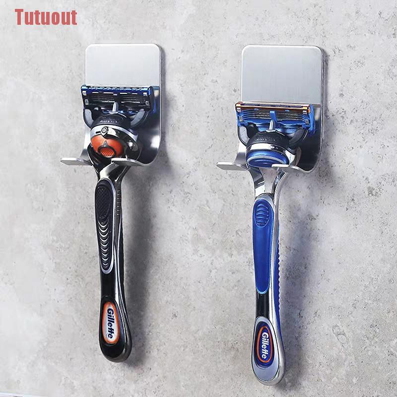 Bộ 2 Giá Đỡ Dao Cạo Râu Gắn Tường Không Cần Khoan Lỗ Tiện Dụng Cho Nhà Tắm