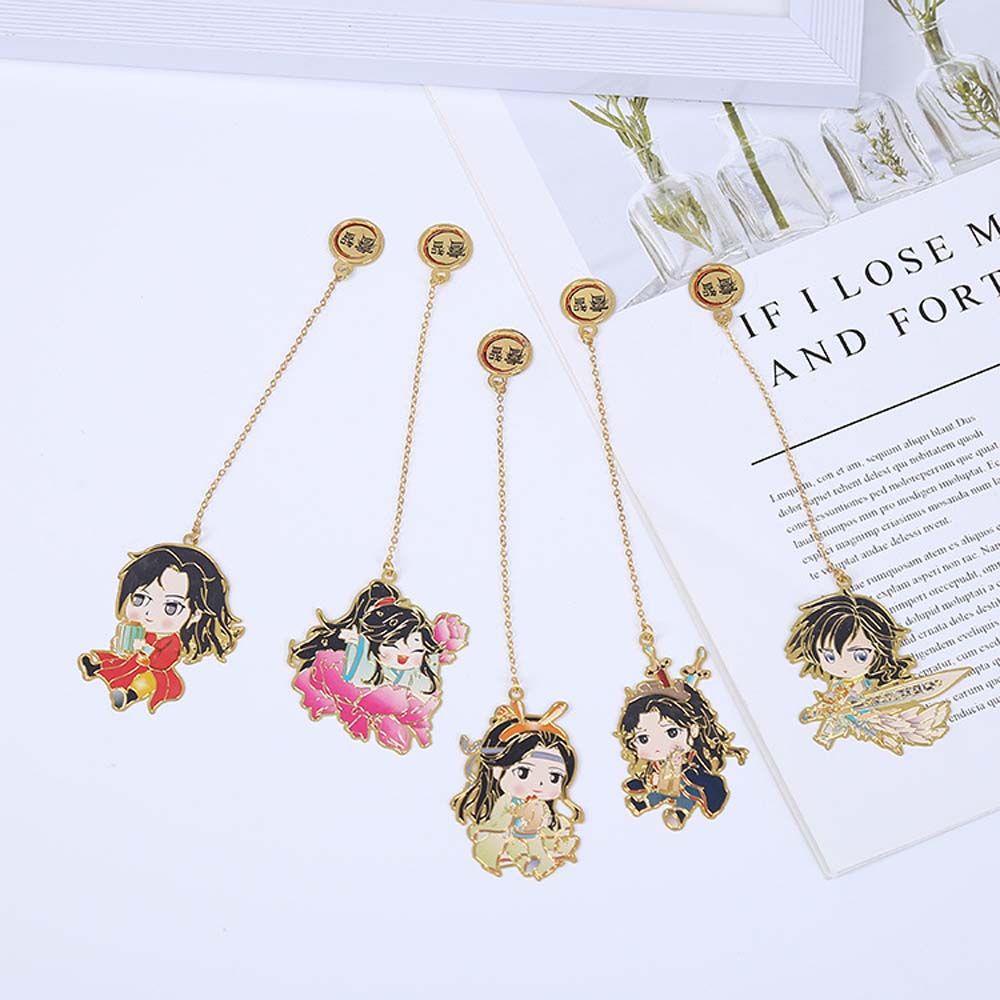 Pewany Mo Dao Zu Shi Bookmark Mặt Dây Chuyền Kim Loại Rỗng Kiểu Anime Trung Quốc Hua Cheng Book Đánh Dấu Trang Sách