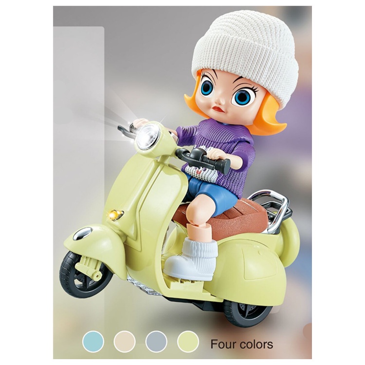 Mô Hình Xe Mô Tô Điện Xoay 360 Độ Đồ Chơi Vui Nhộn Cho Bé