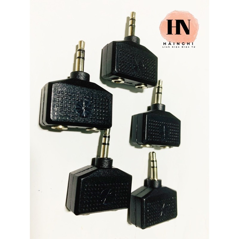 Đầu Chia Jack Loa chuẩn 3.5 Từ 1 Ra 2 Cổng Loại Thường và Loại Tốt
