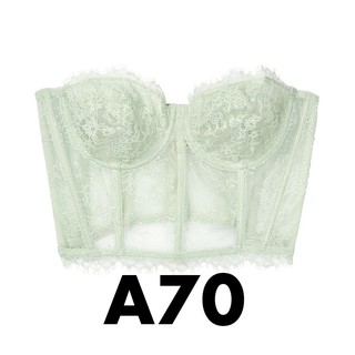 (Hàng Auth) A70 - Áo Vic Mỹ xanh ren (24) không mút, khoá kéo, Dream Angels, Palse Sky - Victoria's Secret