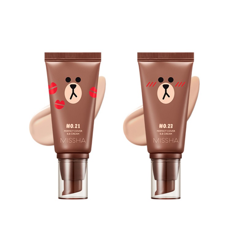 Kem nền BB Cream Missha Line Friends Perfect Cover 50ml