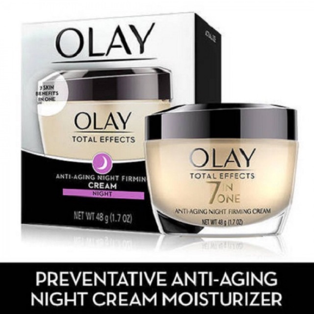Kem dưỡng chống lão hóa Olay Total Effects Anti – Aging Night Firming Cream 48g