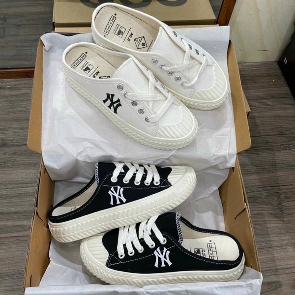 ✅[ Full Box + Bill 🌺] Giày Sục Ny Đạp Gót, Sục 𝐌𝐋𝐁 NY chữ thêu Hot Hit 2021 Bản Đẹp nhất, hót nhất | BigBuy360 - bigbuy360.vn