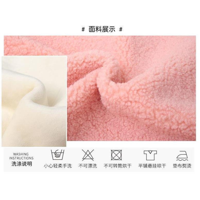 Áo hoodie lót nỉ, có mũ bé gái lớn ☑️ áo dày ấm size đại 30kg 35kg 40kg, 7 8 9 10 tuổi