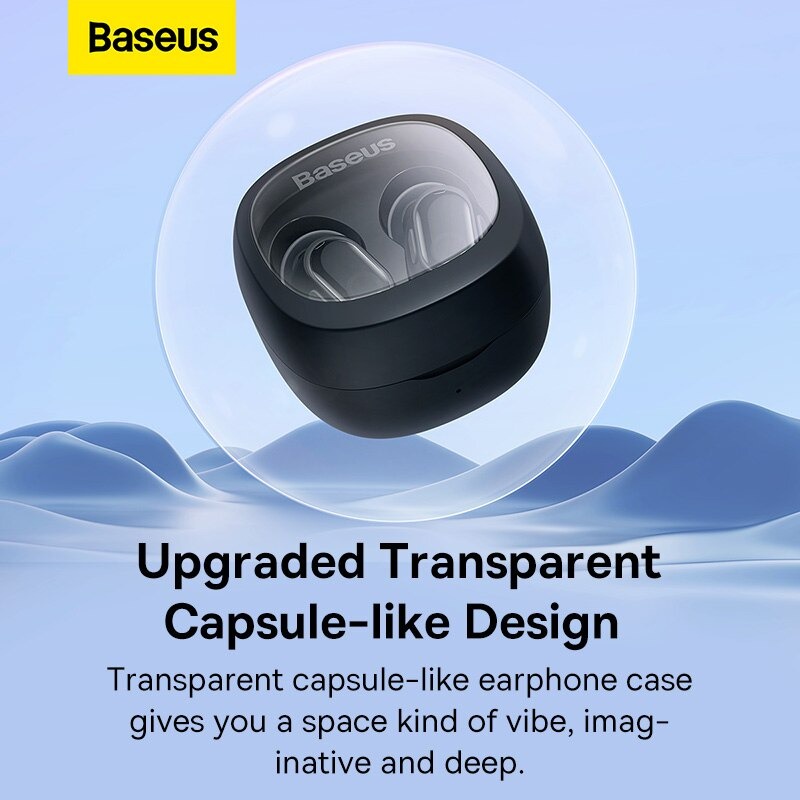 Tai Nghe Không Dây Baseus Bowie WM02 Bluetooth V5.3, 25h sử dụng, Kích thước nhỏ gọn, Thời Trang, APP Control