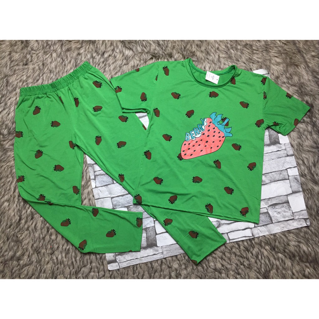 [Ảnh thật tự chụp] Đồ bộ dâu cực chất , thun cotton cực xinh giá cực sốc | BigBuy360 - bigbuy360.vn