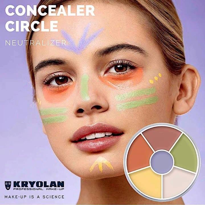 Che khuyết điểm triệt sắc Kryolan Concealer Circle 6 ô
