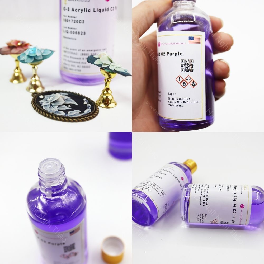Nước đắp bột nặn hoa nail JELIVA