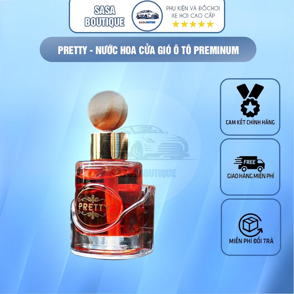 Pretty - Nước hoa cửa gió ô tô Preminum