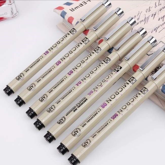 BÚT LINE ĐI NÉT CHUYÊN NGHIỆP SAKURA PIGMA MICRON ĐỦ SIZE (003 - BRUSH)