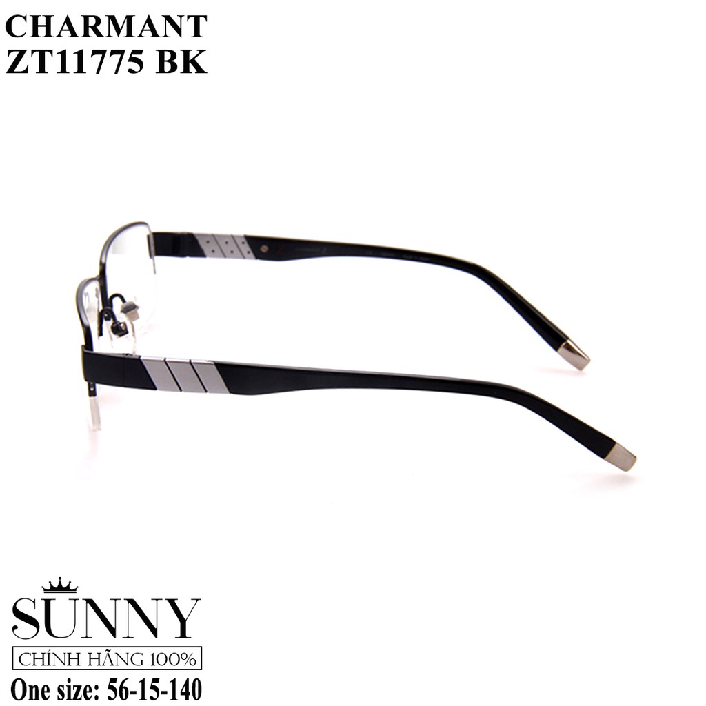 (Hàng chính hãng) Gọng kính nam nữ Charmant Z ZT11775 BK màu sắc thời trang