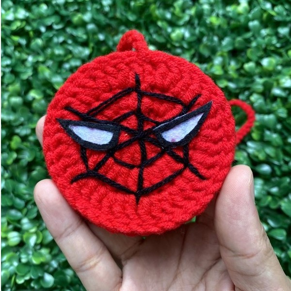 Túi đựng tỏi cho bé hình siêu nhân Spider Man - Túi đựng tỏi hình người nhện