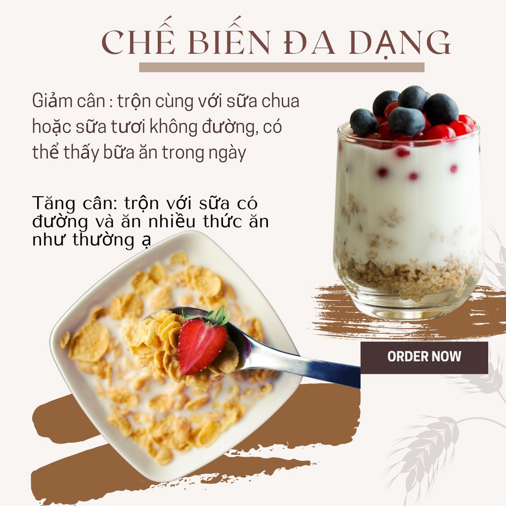 [Mã GROSALE giảm 10% đơn 150K] 500gram Granola siêu hạt - Ăn kiêng không đường