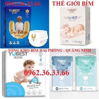 [Combo 2 bịch ]Bỉm Yubest Natural / Angel / Gold quần/dán Nội Địa Trung Quốc S132/M108/L96