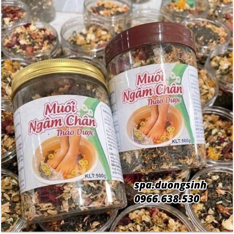 Muối Ngâm Chân Thảo Dược Hủ 500G Spa Dưỡng Sinh