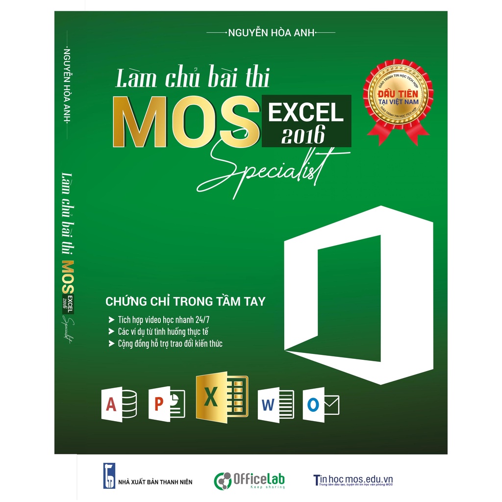 Sách làm chủ bài thi MOS Excel 2016 Specialist