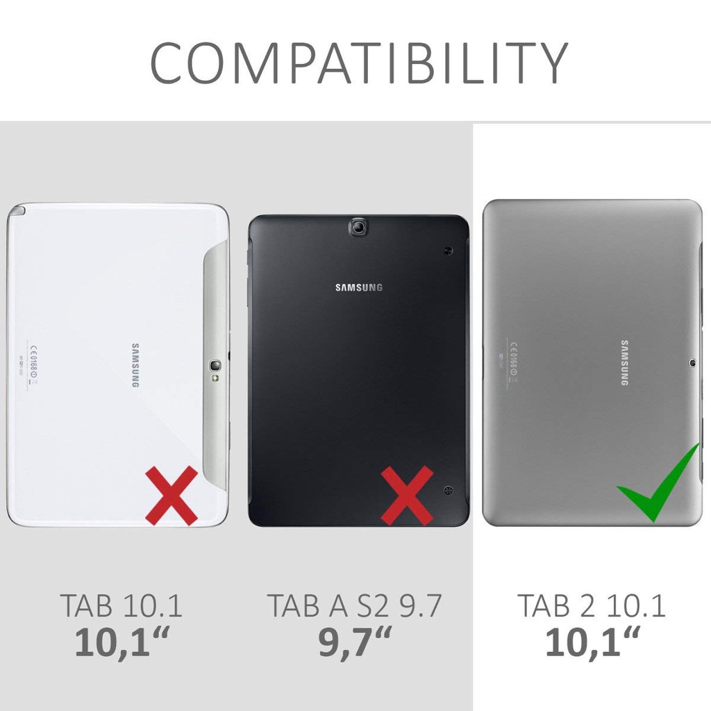 Bao Da Xoay 360 Độ Cho Máy Tính Bảng Samsung Galaxy Tab 2 10.1 Inch Gt-P5100 P5110 P5113 Tab2