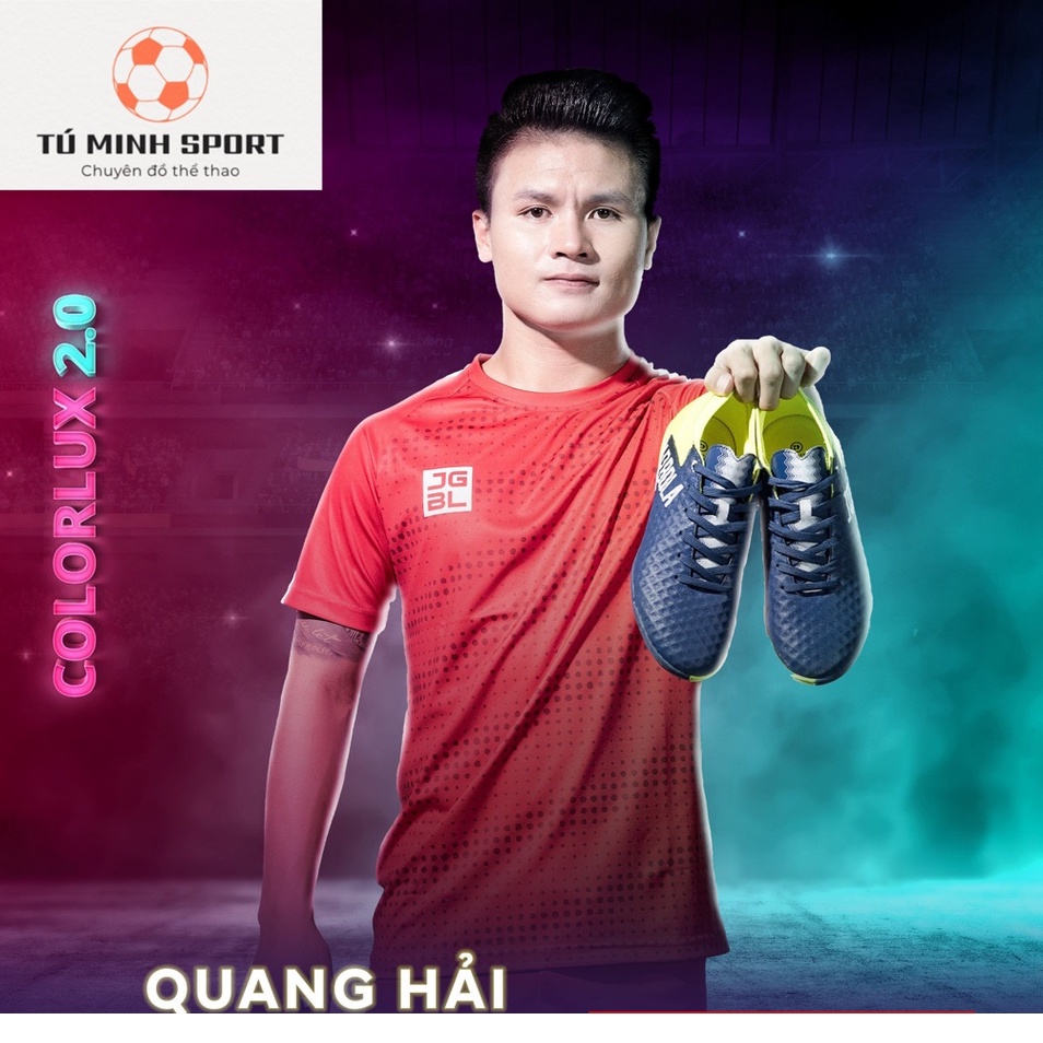 (CHÍNH HÃNG) Giày Đá Bóng Nam Quang Hải COLORLUX 2.0 Giày Đá Banh Sân Cỏ Nhân với Tạo 5 Màu Sắc 2022