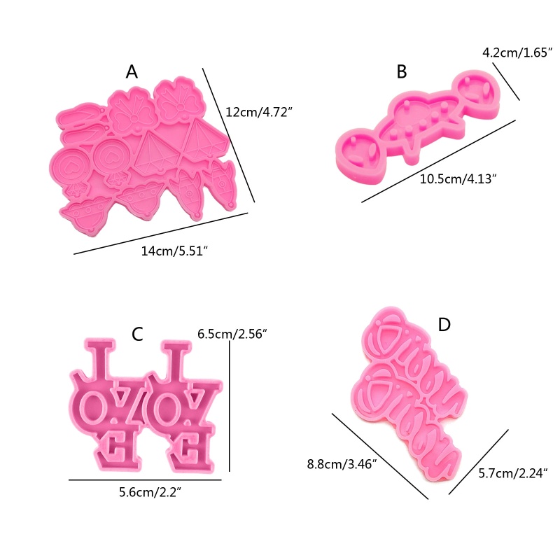 Khuôn Làm Trang Sức Bông Tai DIY Sáng Tạo Cho Nữ