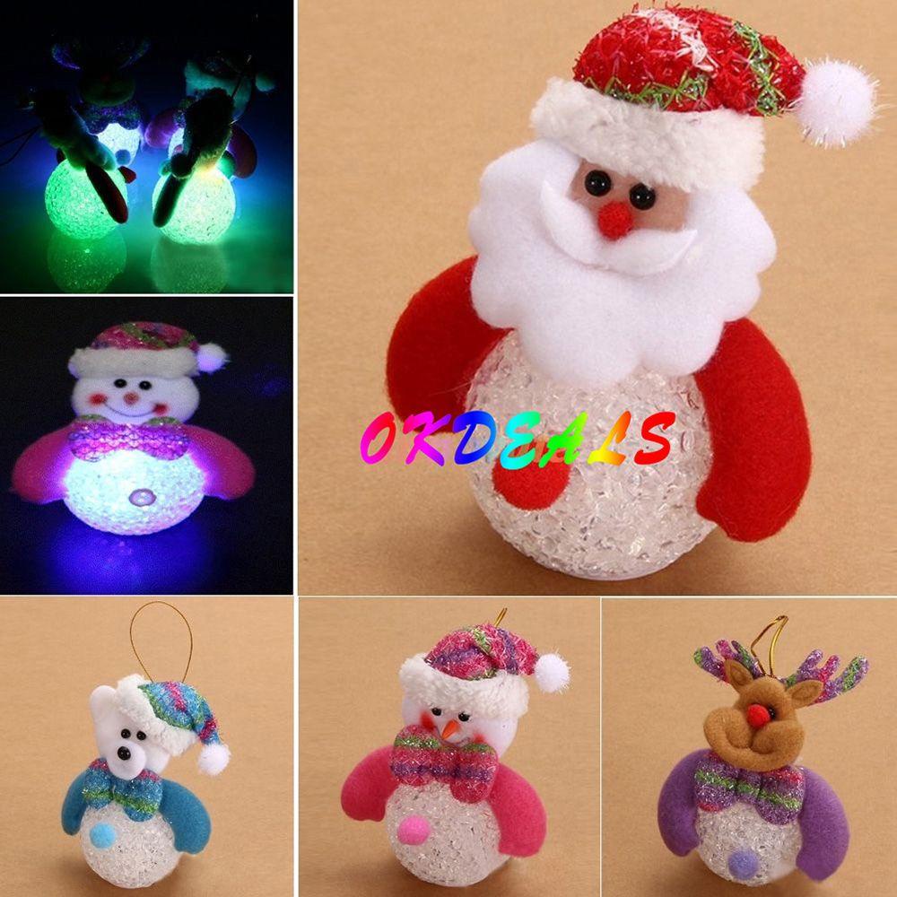 Phụ Kiện Trang Trí Cây Thông Giáng Sinh Hình Ông Già Noel / Người Tuyết Dễ Thương