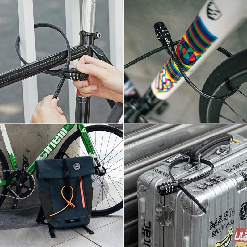 Khóa xe đạp ROCKBROS đặt mật khẩu chống trộm siêu bền tiện dụng