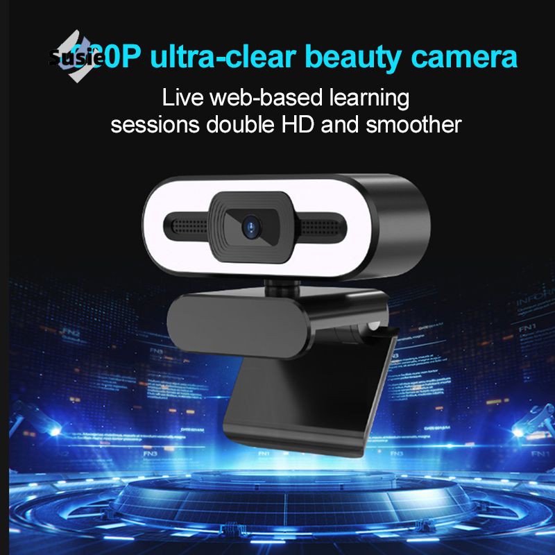 Webcam Hd 1080p Có Đèn Led Cho Máy Tính